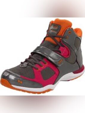 Ryka Gray, Pink and Orange Kids High-Top Sneakers